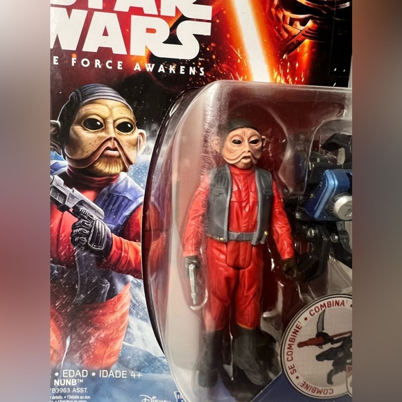 Lot of 2 Star Wars The Force Awakens General Hux & Nien Nunb Figures 90’s VTG - Picture 9 of 12